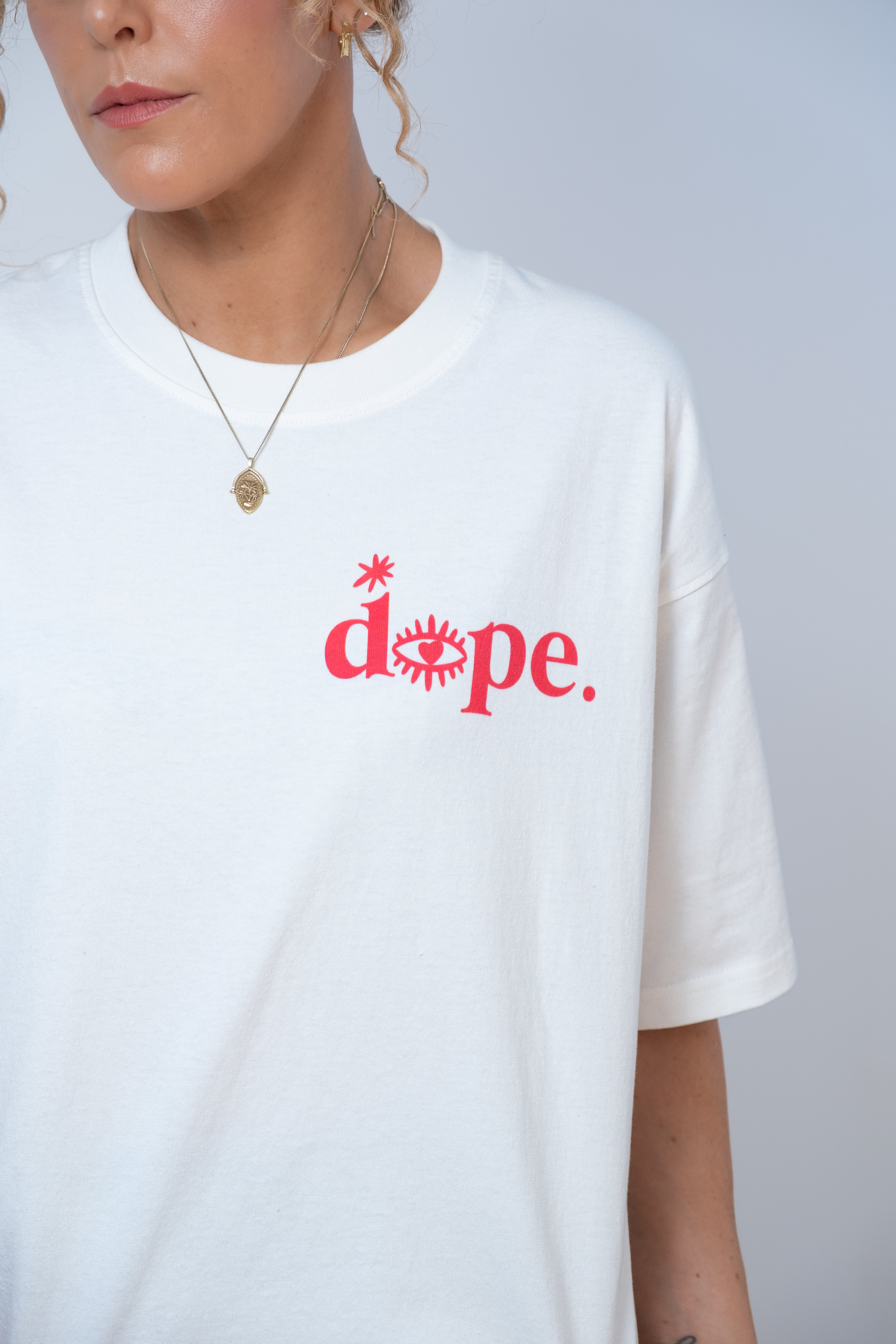 Dope AF Tee (white/red)