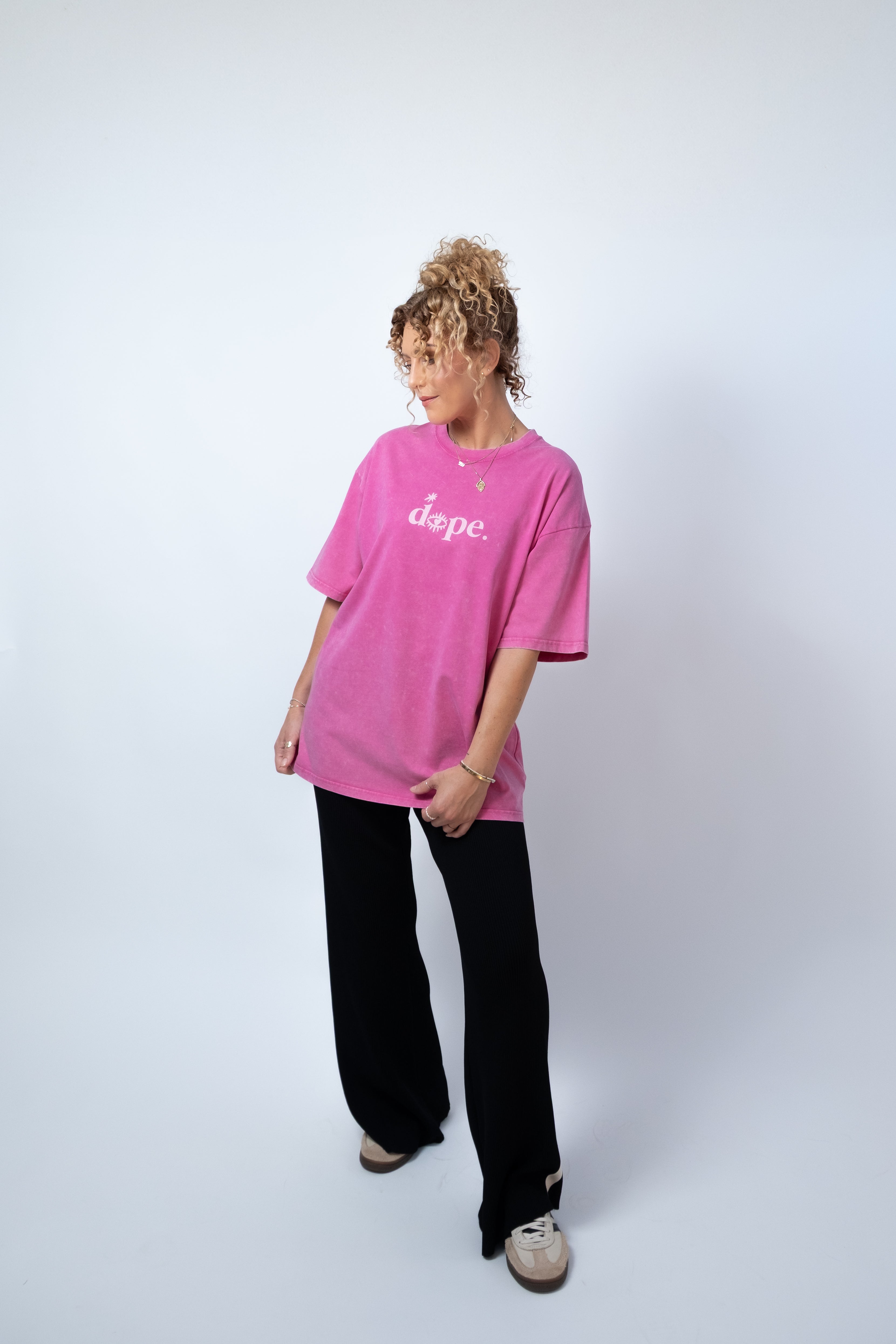 Dope AF tee (pink)