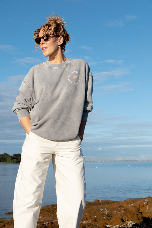 All Things Grow With Love Sweatshirt (light grey)