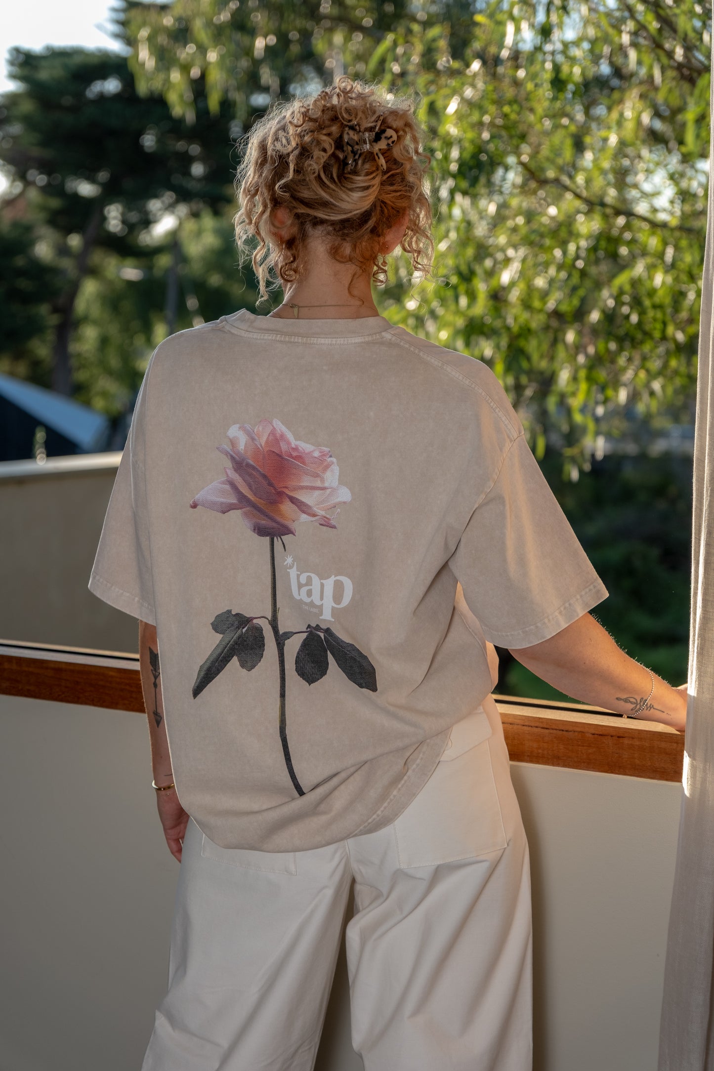All Things Grow With Love Tee (light sand)
