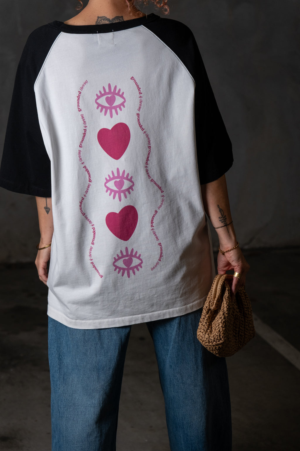 Grounded & Thriving raglan tee