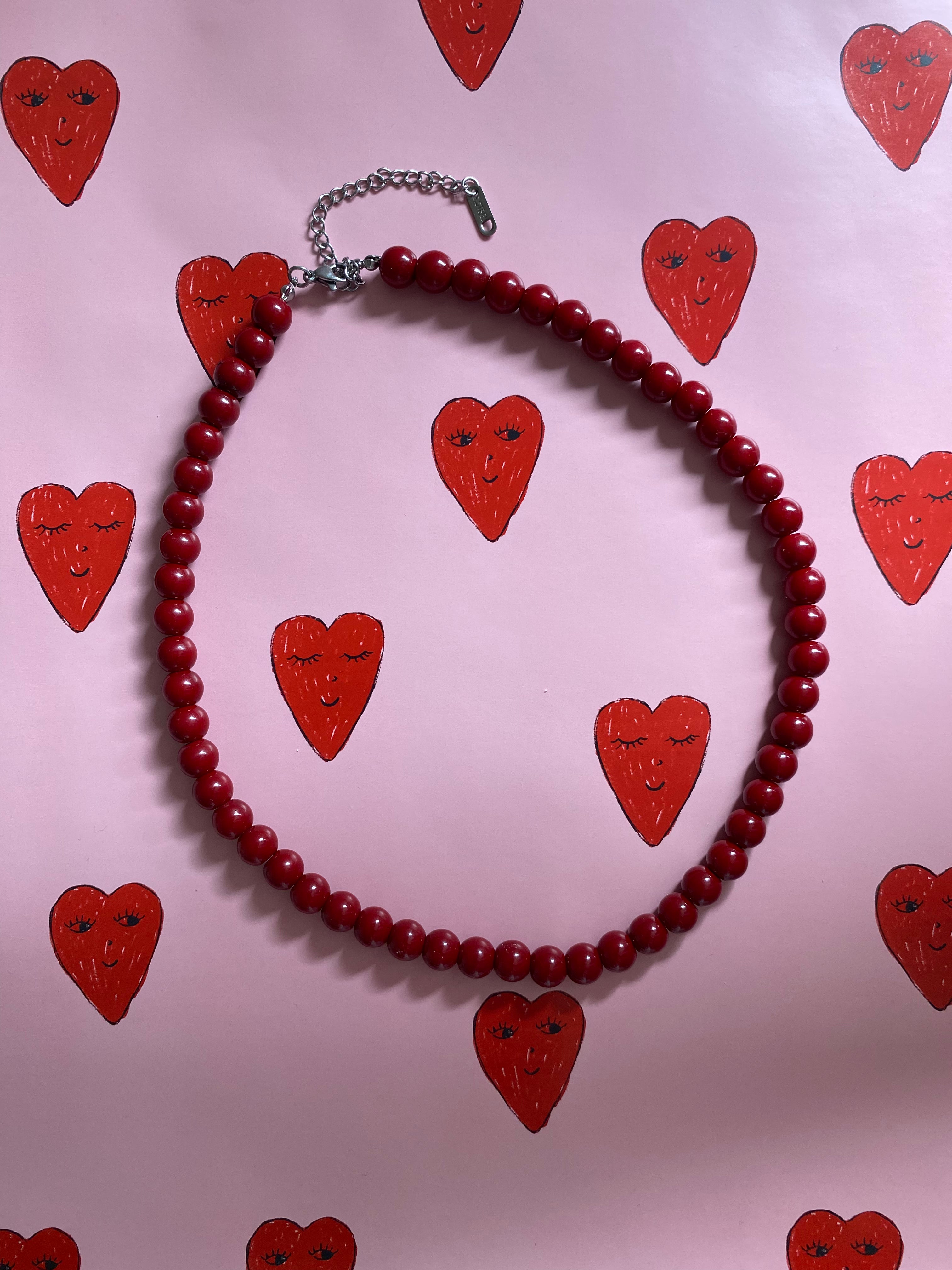 Wild cherry necklace