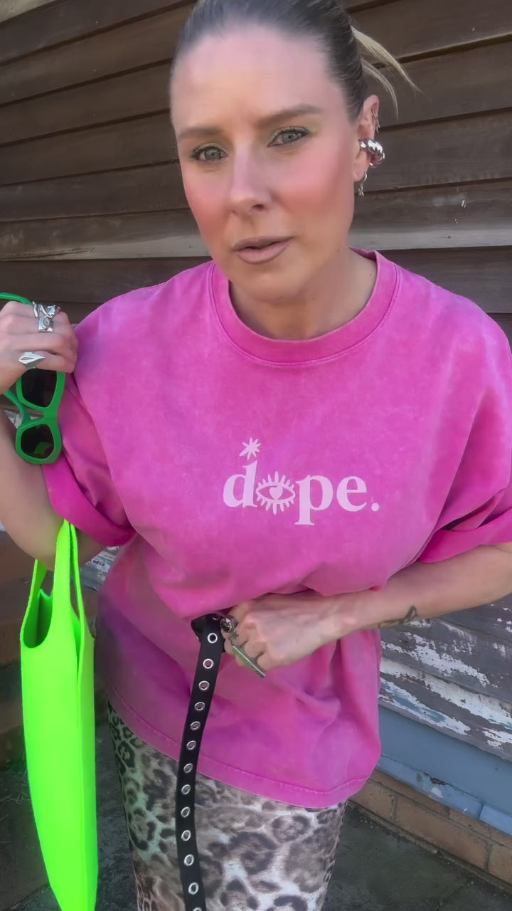 Dope AF tee (pink)