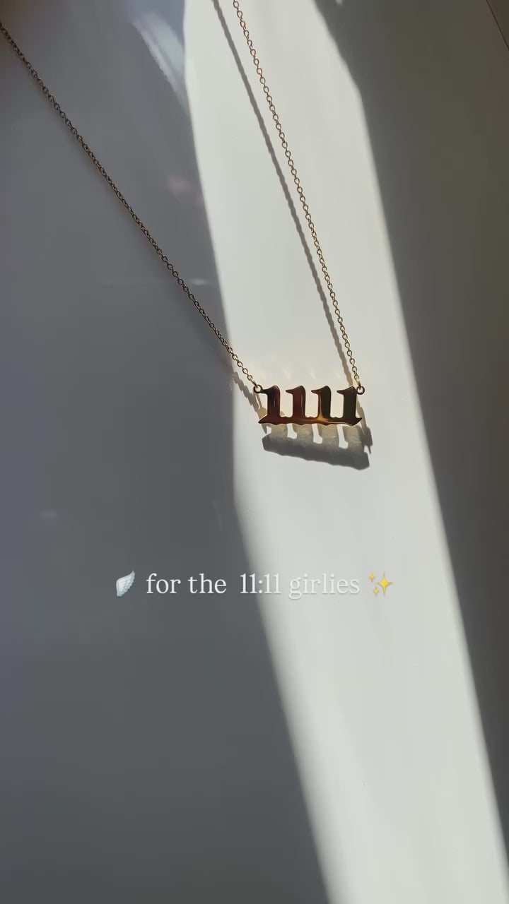 11:11 angel number necklace
